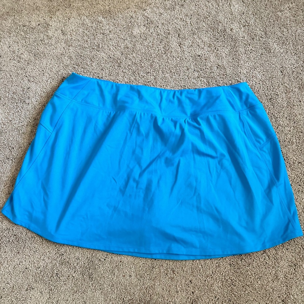 DSG Womens 2X Blue Athletic‎ Skort Skirt Activewear Golf Tennis